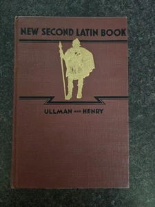 New Second Latin Book by BL Ullman Norman E Henry 1937 Vg Hardcover Vintage - Picture 1 of 10