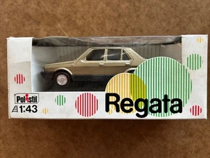 FIAT REGATA POLISTIL SCALA 1:43 ORO CON SCATOLA - Modellino Vintage ‘80 - Foto 1 di 8