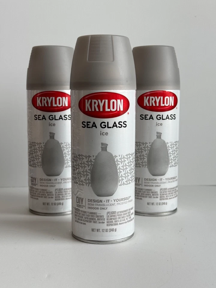 Pintura en aerosol para vidrio marino 3 Krylon K09056007, hielo, 12 OZ NUEVO Foto 1 de 1