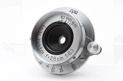 [COMO NUEVO+++] Lente Leitz Leica Hektor L39 2,8 cm 28 mm f/6,3 plateada de... - Imagen 1 de 4