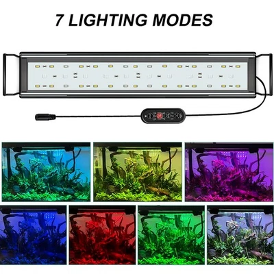 M MUNCASO Aquarium Light Over-Head 24/7 Timer Full Spectrum LED Fish Tank Marmine