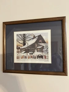 Framed & Matted “Cocoa Break at the Copperfields December 1989” Charles Wysocki - Picture 1 of 6