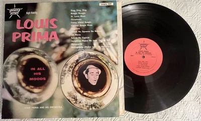 LOUIS PRIMA In All His Moods Galaxy Series 4809 Vinyl Records VG+ - Image 1 of 2
