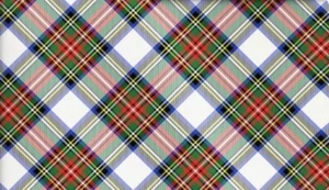 Hallmark Wrapping Paper Christmas Festive Red & Green Plaid on White 90 sq ft Ro - Picture 1 of 4