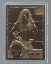 Gail Kim Danbury Mint WWE Wrestling 22KT Gold Cards #76