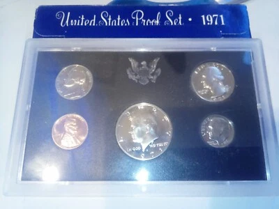 Proof Set: 1971 US Mint Proof Set               (PS70-25) - Image 1 of 2