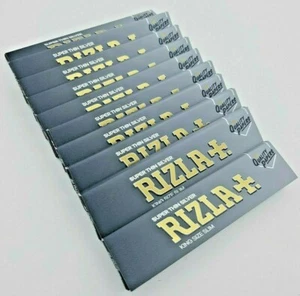 RIZLA PLATA King Talla Delgada Genuina Delgada Para Fumar Papeles Enrollables Caja ORIGINAL - Imagen 1 de 7