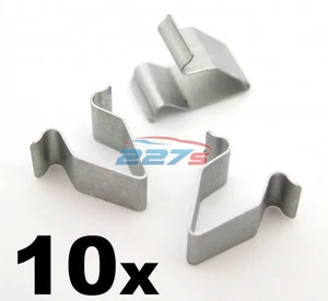 10x Audi Boot Tailgate Lining Metal Trim Panel Clips- Metal Interior Trim Clips - Picture 1 of 1