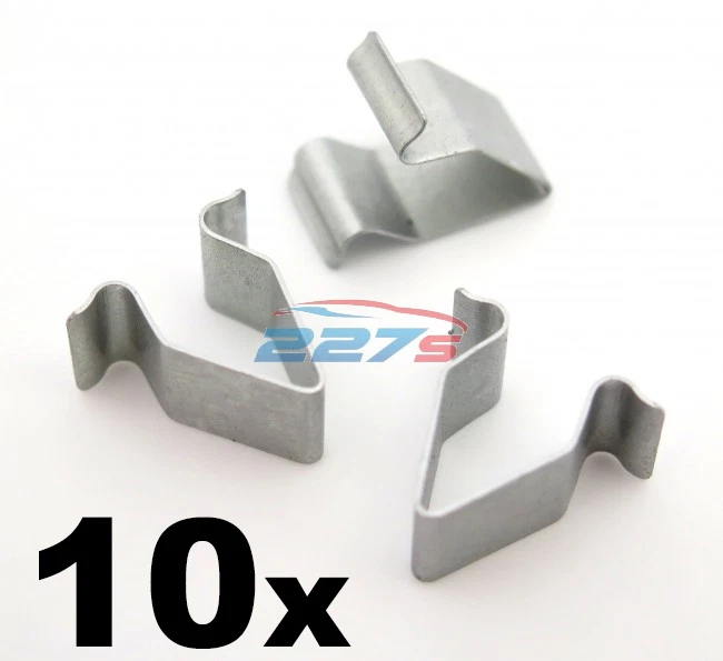 10x Metal Trim Panel Clips for VW, 16mm Length. Boot & Tailgate Interior Lining - Image 1 of 1