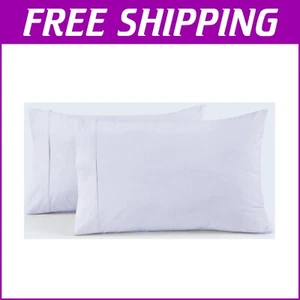 8-Pack 100% Cotton Percale Pillow Cases - Breathable & Cooling Comfort - Picture 1 of 9