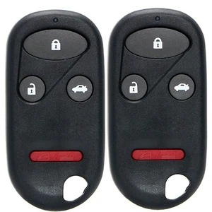 2Pcs For Honda Accord Civic CR-V CRV 4 Buttons Remote Smart Key Case Shell Fob - Picture 1 of 5