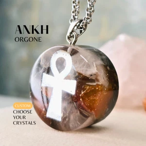 ANKH Orgonite - Custom Orgone Generator for Protection Energy +50 crystals - Picture 1 of 9