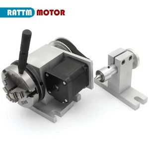 【EU】K11-65 mm K12-65 mm 3/4 mandibola CNC rotante 4 ° asse + supporto posteriore 65 mm - Foto 1 di 7