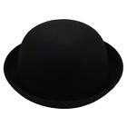 2X(1Piece Melon Bowler Hat Hat Bowler Hat Bowler Hat Felt Hat Chaplin Hat Riding