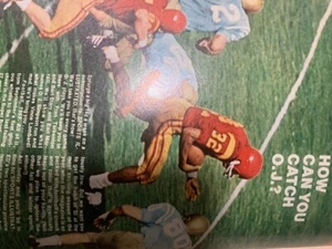 O.J. Simpson ~ RARE NEWSSTAND in EXCELLENT / MINT grade 8/25/1969 Sports Illust - Picture 1 of 7