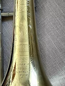 Vintage King 2B Liberty Posaune H N weiß 60er Messingkörper vernickelt Dia - Bild 1 von 13