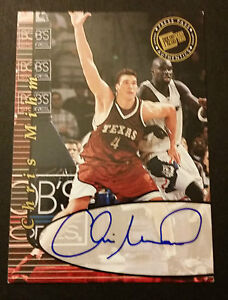 Chris Mihm Lakers Texas State Celtics 2000 Press Pass Autograph Certified JG4