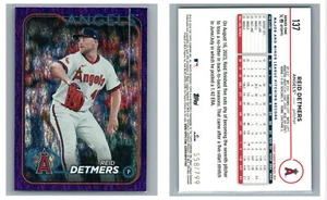 2024 TOPPS PURPLE FOIL 558/799 PARALLEL 137 REID DETMERS ANGELS - Picture 1 of 1