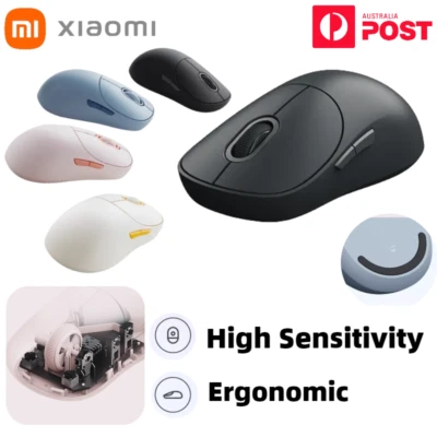 Xiaomi Mouse 3 Wireless Bluetooth Ergonomic Mice 2.4GHz Gaming PC Laptop - Image 1 of 4