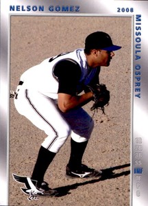 2008 Missoula Osprey Grandstand #11 Nelson Gomez Rio Grande Puerto Rico PR Card