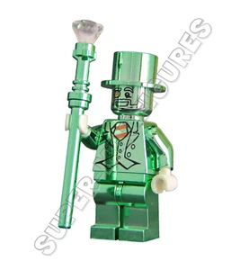 Minifiguren Chrom M Smaragd ( Custom MOC ) - Bild 1 von 5