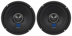 (2) Rockville RXM64 6.5" 300w 4 Ohm Mid-Range Drivers Car Speakers Mid-Bass - Picture 1 of 6
