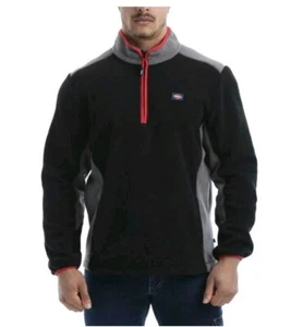 Lee Cooper Hombre Talla Grande Media Cremallera Térmico Antipíldora Polar Polar Trabajo Suéter - Imagen 1 de 16