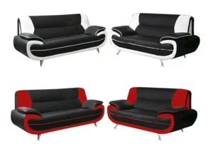 Palermo Napoli 3+2 Seater Faux Leather sofa set ideal for home/office/shops - Picture 1 of 3