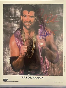 Rasiermesser Ramon signiert WWE 8x10 Foto Scott Hall Bild Autogramm WCW IC Champ - Bild 1 von 1