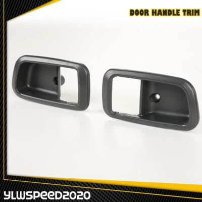 2X Door Handle Bezel Trim Set Gray Fit For 2000-06 Toyota Tundra Front Int Deep — 第 1/4 张图片
