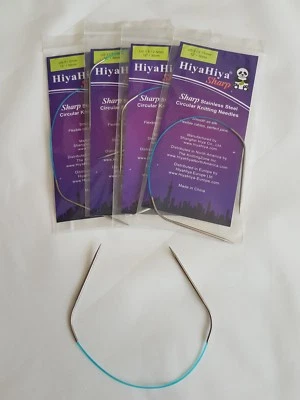 HiyaHiya SHARP Ferri Da Maglia Circolari, 30 Cm/ 12", 2-5.5 Mm - Immagine 1 di 4