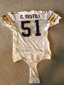 Vintage Pitt Panthers Authentic Game Worn Football Jersey 1989 SESTILI SHOWS USE - Bild 1 von 11