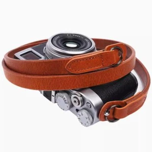 Tracolla per fotocamera in vera pelle fatta a mano per fotocamera EVIL FILM - Foto 1 di 22