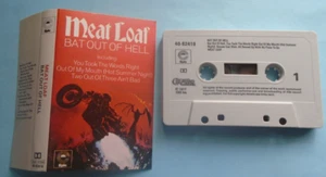 MEAT LOAF BAT OUT OF HELL VINTAGE RETRO CASSETTE TAPE EPIC UK 1977 - Picture 1 of 1