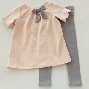 Catherine Malandrino Girls 4 Pink Top Pants Set Outfit - Picture 1 of 8