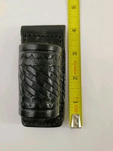 Aker 554 Stinger Flashlight Holder - Open Style - Basketweave Belt Holster - Picture 1 of 8