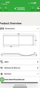 P Shape Bath Panel - Picture 1 of 2