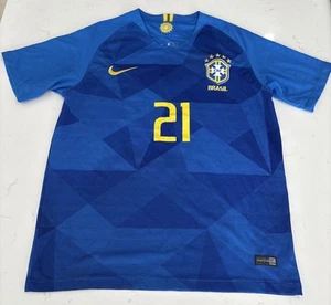 Brasile #21 Firmino Taglia M, Maglia Dri-Fit Away 2018, Stadio Mondiali - Foto 1 di 12