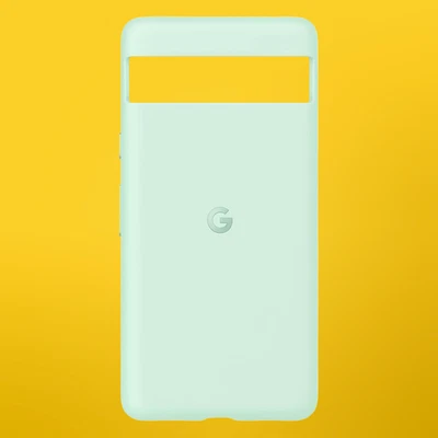 Google Pixel 7a Case – Durable Silicone Android Phone Case – Seafoam - Image 1 of 4