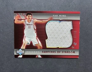 2005 Upper Deck Trilogy Swatches of Stardom #SW-YM Yao Ming /50 - Bild 1 von 2