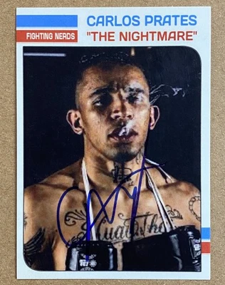 UFC/MMA STAR- CARLOS PRATES AUTOGRAPH 2025 PORTRAIT TRADING CARD #6 - Image 1 of 3