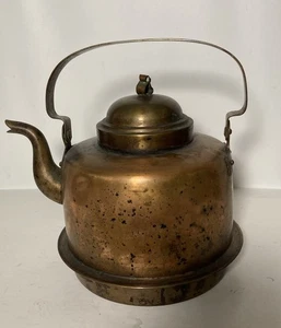 Vintage OPA Helsinki Finland Classic Hand Made Copper Tea Kettle-9”x9” - Picture 1 of 8