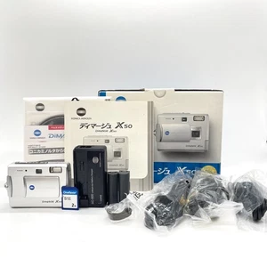 Konica Minolta DiMAGE X50 Silver Digital Camera 5.0MP Boxed Near Mint Tested - Picture 1 of 11