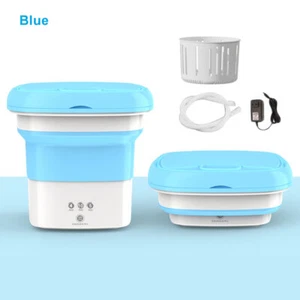 Folding Mini Washing Machine Portable with Drying for Clothes Socks Underwear - Picture 1 of 14