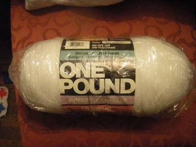 2 madejas completas Caron hilo de una libra BLANCO PURO 501 1 sin tinte + ROSA SUAVE 513 Foto 1 de 4