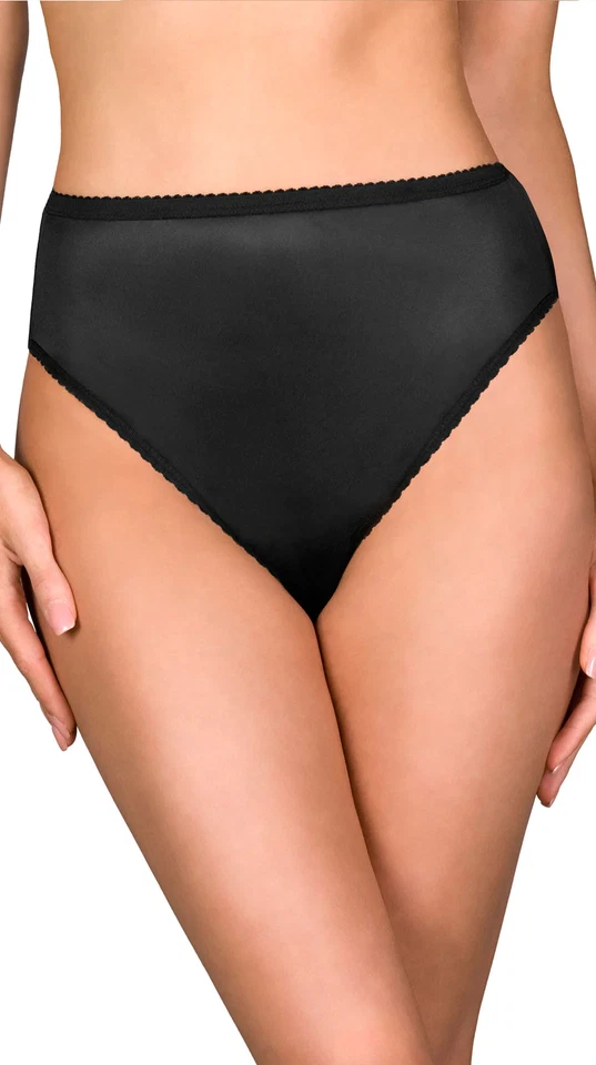 Shadowline Panty Para Mujer Corte Alto Nylon Calzoncillo Sedoso Suave Ropa Interior Pierna Francesa Foto 1 de 4