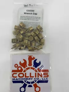 C&D Valve CD2250 1/4" Brass Flare Cap w/ Neoprene O-Ring Package of 25 - Picture 1 of 3