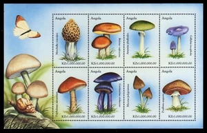 ANGOLA 1101 - ""Hoja de recuerdos"" de setas del mundo (pb70735) - Imagen 1 de 1