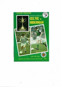 1980 Celtic v Hibernian Scottish Cup Semi Final Football Programme - Picture 1 of 2