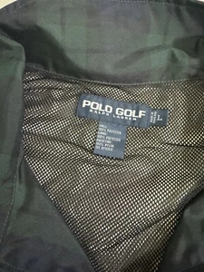 VTG POLO GOLF Size XL Blackwatch Plaid Mens 1/4 Zip Windbreaker Jacket RL - Picture 1 of 7